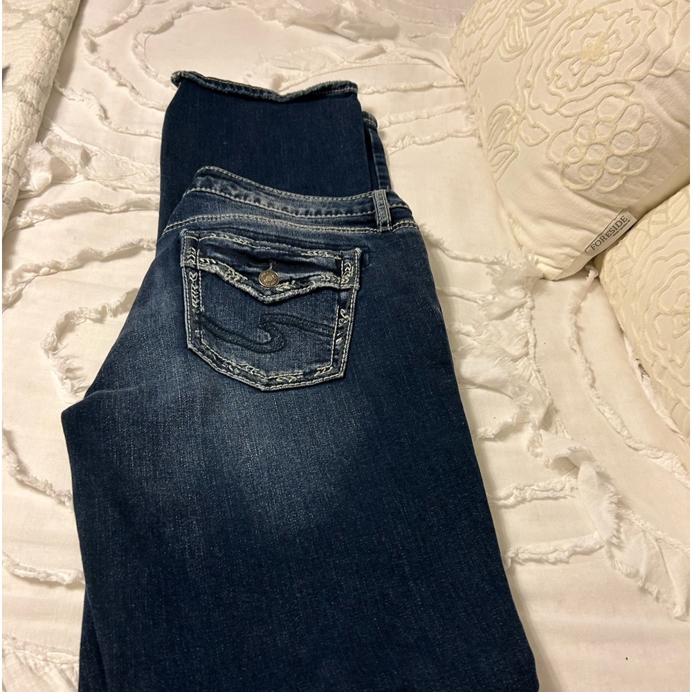 Silver sukki slim boot cut worn once 30/35